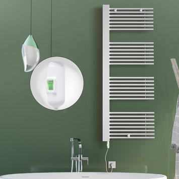 Radiva - Male Elektrikli Havlupan 600x1600 Beyaz (On/Off Düğmeli) 900W
