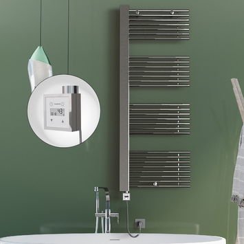  - Male Sèche Serviettes Electrique 600x1600 Chrome Ktx3 600 W