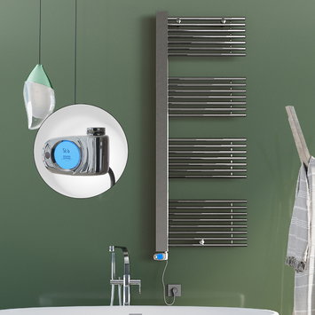 Radiva - Male Elektrikli Havlupan 600x1600 Krom (Musa Termostat) 600W