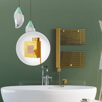 Radiva - Male Electric Towel Warmer 600x800 Gold Ktx1 300 W