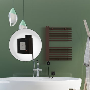  - Male Electric Towel Warmer 600x800 Antique Copper Ktx1 300 W