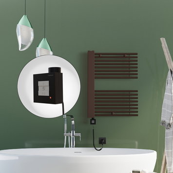 Radiva - Male Electric Towel Warmer 600x800 Antique Copper Ktx1 300 W