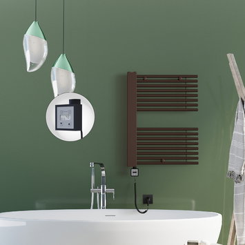 Radiva - Male Electric Towel Warmer 600x800 Antique Copper Ktx3 300 W