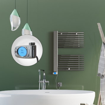 Radiva - Male Elektrikli Havlupan 600x800 Krom (Musa Termostat) 300W