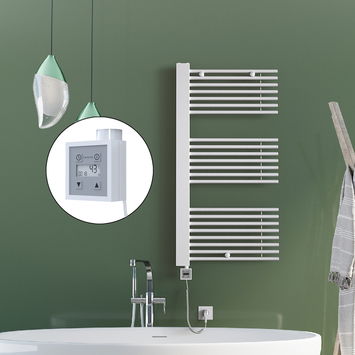 Radiva - Male Sèche Serviettes Electrique 600x1190 Blanc Ktx3 1000 W