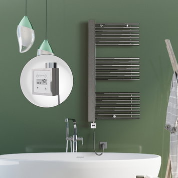 Radiva - Male Sèche Serviettes Electrique 600x1190 Chrome Ktx3 600 Watt