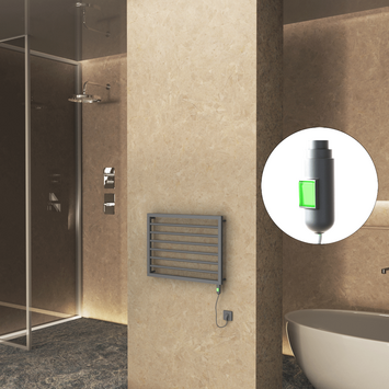 Radiva - Naxos Electric Towel Warmer 800x578 Anthracite (On/Off) 300 W