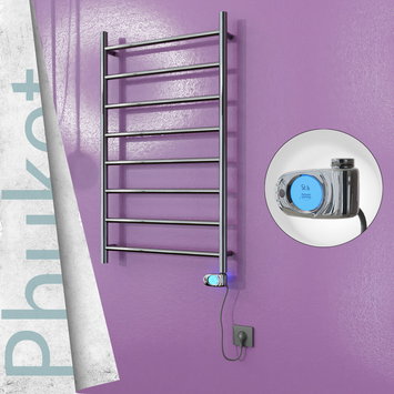 Radiva - Phuket Sèche Serviettes Electrique 600x1000 Finition de polissage (Thermostat Musa) 200 W