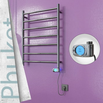 Radiva - Phuket Sèche Serviettes Electrique 600x800 Finition de polissage (Thermostat Musa) 200 W