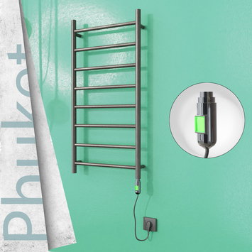 Radiva - Phuket Electric Towel Warmer 200 W 500x1000 Satine Finish (On/Off)