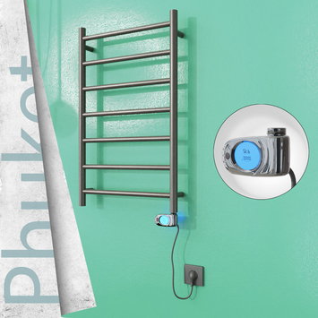 Radiva - Phuket Electric Towel Warmer 200 W 500x800 Satine Finish (Musa Thermostat)