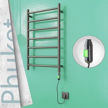 Radiva - Phuket Electric Towel Warmer 200 W 500x800 Satine Finish (On/Off)
