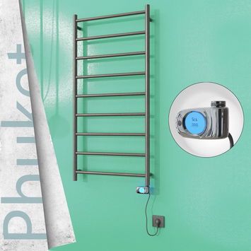 - Phuket Electric Towel Warmer 200 W 600x1200 Satine Finish (Musa Thermostat)  - Phuket Electric Towel Warmer 200 W 600x1200 Satine Finish (Musa Thermostat)
