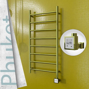 - Phuket Electric Towel Warmer 500x1000 Gold Ktx3 200 W  - Phuket Electric Towel Warmer 500x1000 Gold Ktx3 200 W