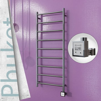 Radiva - Phuket Electric Towel Warmer 500x1200 Polished Finish Ktx3 200 W