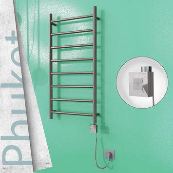  - Phuket Electric Towel Warmer 500x1000 Satine Finish Ktx1 200 W (Spiral Cable)