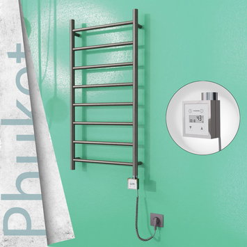 Radiva - Phuket Sèche Serviettes Electrique 500x1000 Finition peinture satiné Ktx3 200 Watt Câble en spirale