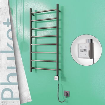  - Phuket Electric Towel Warmer 500x1000 Satine Finish Ktx3 200 W (Spiral Cable)