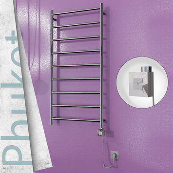 Radiva - Phuket Sèche Serviettes Electrique 600x1200 Finition de polissage Ktx1 300 Watt Câble en spirale
