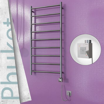 - Phuket Electric Towel Warmer 600x1200 Mirror Finish Ktx1 200 W (Spiral Cable)  - Phuket Electric Towel Warmer 600x1200 Mirror Finish Ktx1 200 W (Spiral Cable)