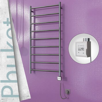 - Phuket Sèche Serviettes Electrique 600x1200 Finition de polissage Ktx3 300 Watt Câble en spirale  - Phuket Sèche Serviettes Electrique 600x1200 Finition de polissage Ktx3 300 Watt Câble en spirale