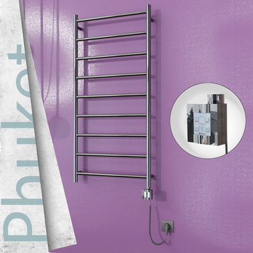 Radiva - Phuket Sèche Serviettes Electrique 600x1200 Finition de polissage Ktx4 300 Watt Câble en spirale