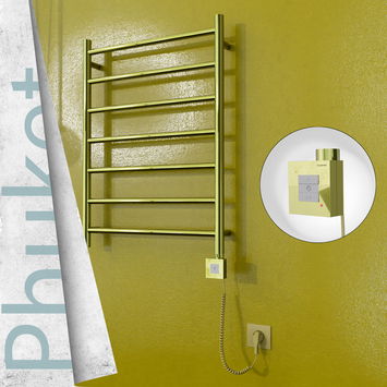  - Phuket Sèche Serviettes Electrique 600x800 Or Ktx1 200 Watt Câble en spirale