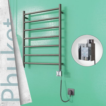 Radiva - Phuket Sèche Serviettes Electrique 600x800 Finition peinture satiné Ktx4 200 Watt Câble en spirale