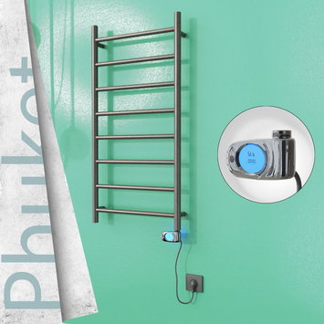 Radiva - Phuket Sèche Serviettes Electrique 200 W 500x1000 Finition peinture satiné (Thermostat Musa)