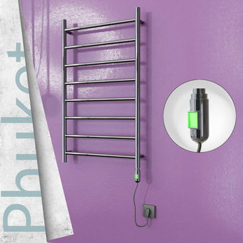- Phuket Stainless Steel Electric Towel Warmer 600x1000 Polished Finish (On/Off) 200 W  - Phuket Stainless Steel Electric Towel Warmer 600x1000 Polished Finish (On/Off) 200 W