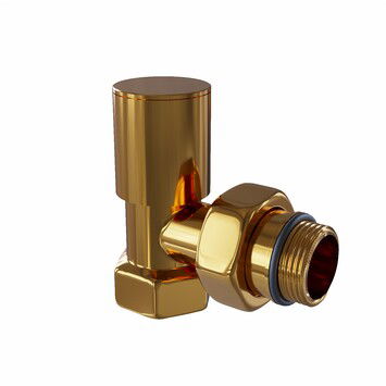 Radiva - Radiator Valve 1/2'' Gold Corner (Metal Head) Radiva - Radiator Valve 1/2'' Gold Corner (Metal Head)