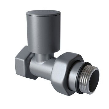 Radiva - Radyatör Vanası 1/2'' Antrasit Düz (Metal Volanlı) Radiva - Radyatör Vanası 1/2'' Antrasit Düz (Metal Volanlı)