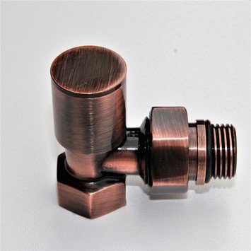 Radiva - Radiator Valve 1/2'' Copper Antique Corner (Metal Head)