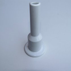 Radiva - Single Radiator Tube Hiding Sleeve Plug-In Plastic Blanc 160mm