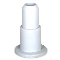 Radiva - Single Radiator Tube Hiding Sleeve Stringed Plastic Blanc