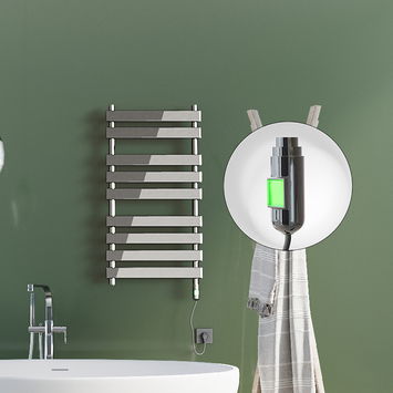 Radiva - Tahiti Electric Towel Warmer 300 Watt 500x1300 Chrome (On/Off) Radiva - Tahiti Electric Towel Warmer 300 Watt 500x1300 Chrome (On/Off)