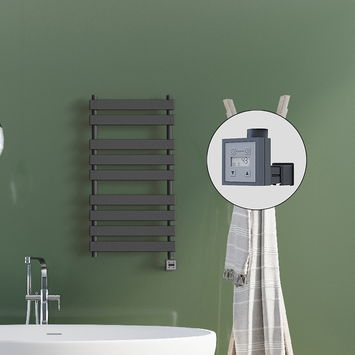 Radiva - Tahiti Electric Towel Warmer 500x1300 Anthracite Ktx3 600 W