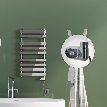 Radiva - Tahiti Sèche Serviettes Electrique 600 Watt 500x1300 Chrome (Thermostat Thesis) Radiva - Tahiti Sèche Serviettes Electrique 600 Watt 500x1300 Chrome (Thermostat Thesis)