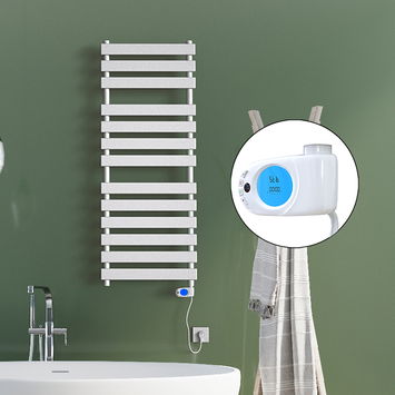 Radiva - TAHITI Elektrikli Havlupan 500x950 Beyaz Parlak (Musa Termostat) 600W Radiva - TAHITI Elektrikli Havlupan 500x950 Beyaz Parlak (Musa Termostat) 600W