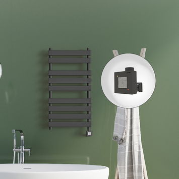 Radiva - Tahiti Sèche Serviettes Electrique 500x1300 Anthracite Ktx1 1000 Watt Radiva - Tahiti Sèche Serviettes Electrique 500x1300 Anthracite Ktx1 1000 Watt