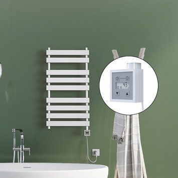 Radiva - Tahiti Sèche Serviettes Electrique 500x1300 Blanc Ktx3 1000 Watt Câble en spirale