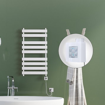 Radiva - Tahiti Electric Towel Warmer 500x1300 White Ktx4 600 W (Spiral Cable)