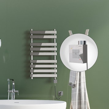Radiva - Tahiti Sèche Serviettes Electrique 500x1300 Chrome Ktx1 600 Watt Câble en spirale