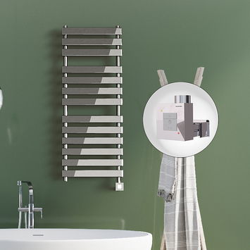 - Tahiti Electric Towel Warmer 500x950 Chrome Ktx1 200 W  - Tahiti Electric Towel Warmer 500x950 Chrome Ktx1 200 W