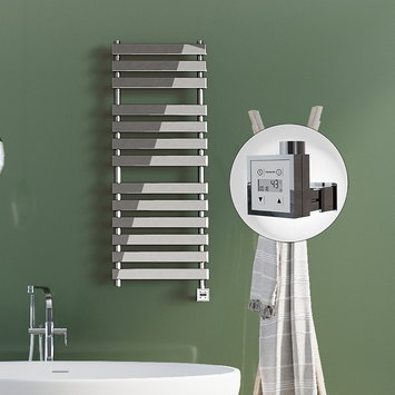 Radiva - Tahiti Elektrikli Havlupan 500x950 Krom (KTX3 Termostat) 300W