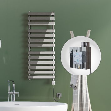 - Tahiti Electric Towel Warmer 500x950 Chrome Ktx4 200 W (Spiral Cable)  - Tahiti Electric Towel Warmer 500x950 Chrome Ktx4 200 W (Spiral Cable)