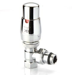 - Termostatik Radyatör Vanası 1/2'' Krom Köşe  - Termostatik Radyatör Vanası 1/2'' Krom Köşe