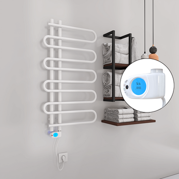 Radiva - Zante Electric Towel Warmer 300 Watt 500x1000 White (Musa Thermostat) Radiva - Zante Electric Towel Warmer 300 Watt 500x1000 White (Musa Thermostat)