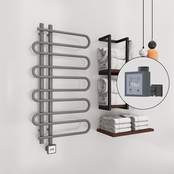Radiva - Zante Electric Towel Warmer 500x1000 Anthracite Ktx3 300 W