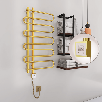 Radiva - ZANTE Elektrikli Havlupan 500x1000 Altın (KTX3 Termostat) 200W Spiral Kablolu
